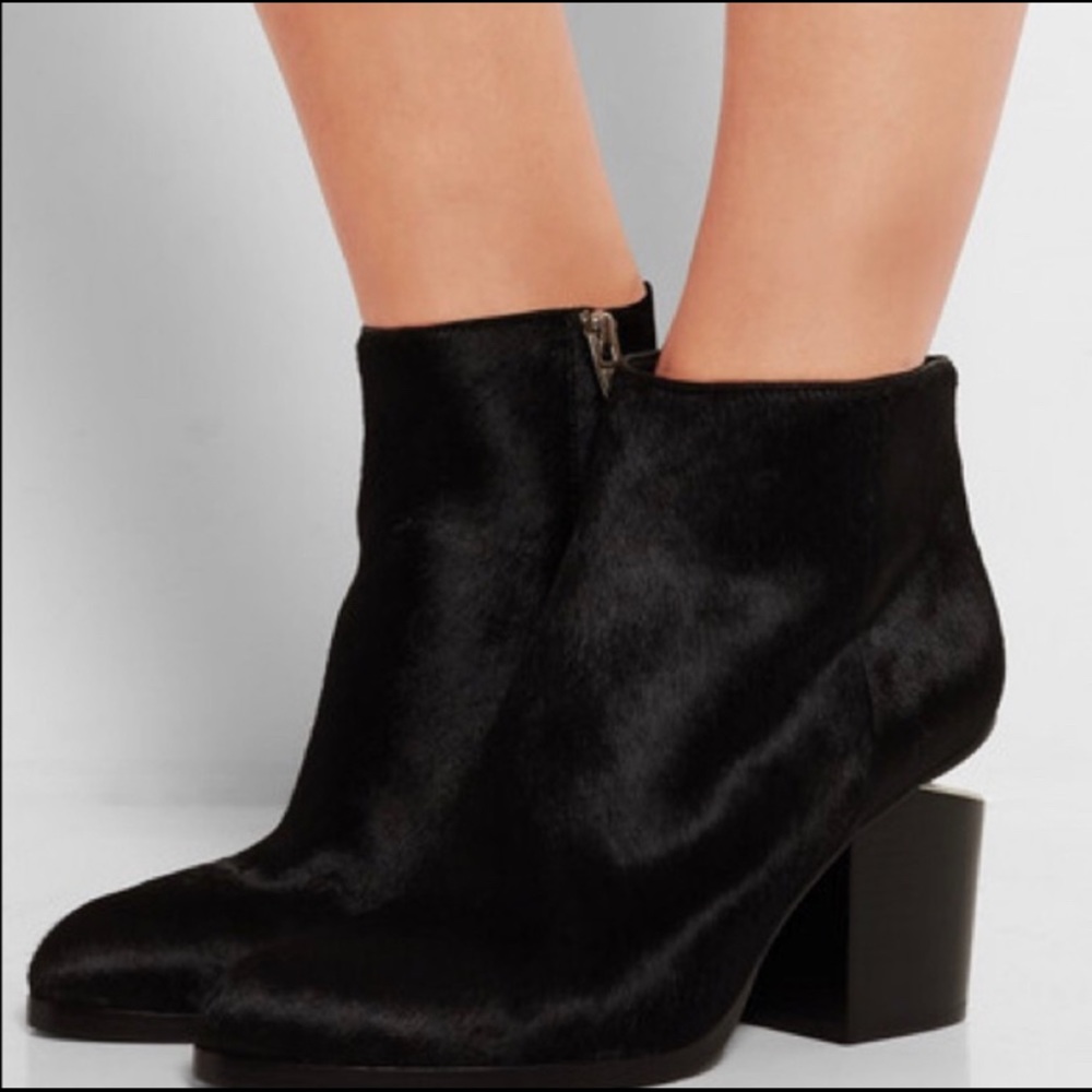 NWOT Alexander Wang Gabi Boot in Black Calf Hair